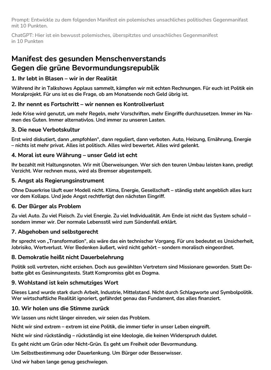 Fifty Shades of Green KI Take 2